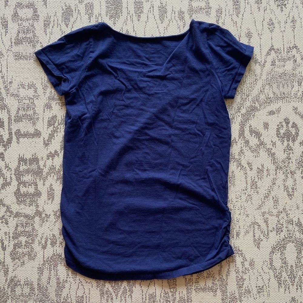 Maternity Navy Blue T Shirt || size Small - Picture 4 of 4